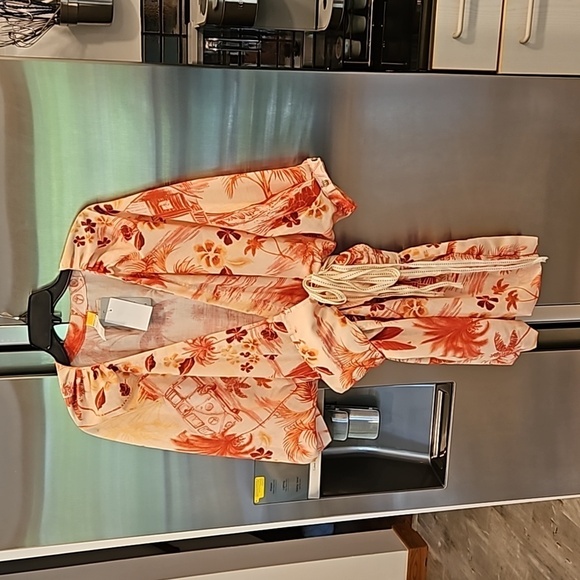 💕AGUA BENDITA💕 Linnea Romper - Shaka Tropical Print Medium M NWT - Picture 12 of 16